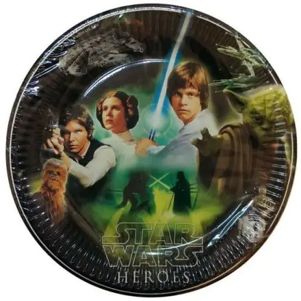 Star Wars Heroes Papirnati tanjur 8 komada 23 cm fotografija proizvoda