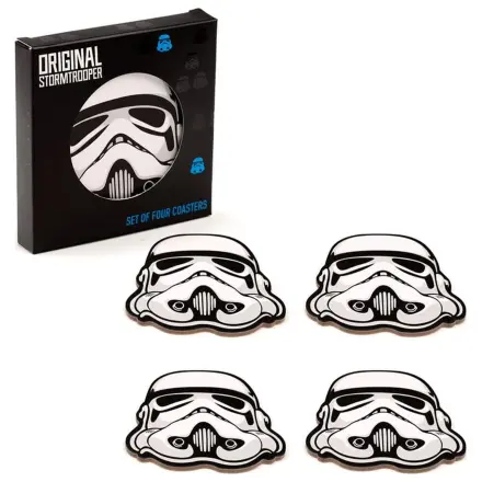 Star Wars Stormtrooper Set od 4 podmetača za čaše fotografija proizvoda