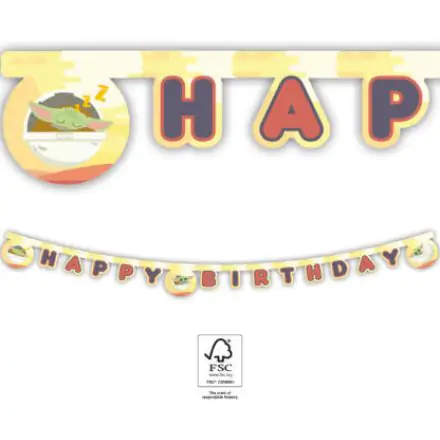 Star Wars The Mandalorian Sretan rođendan transparent FSC 2 m fotografija proizvoda