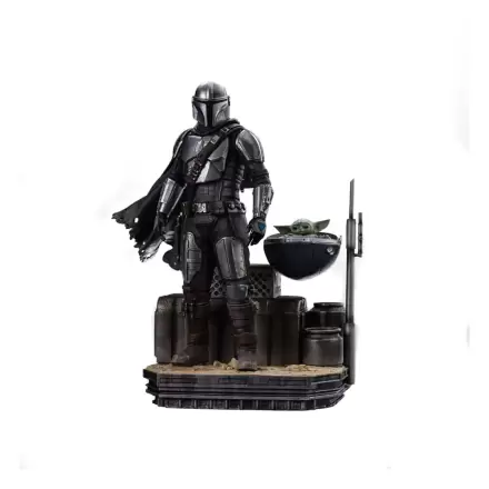 Star Wars The Mandalorian Scale Kip 1/10 Din Djarin and Din Grogu 21 cm fotografija proizvoda