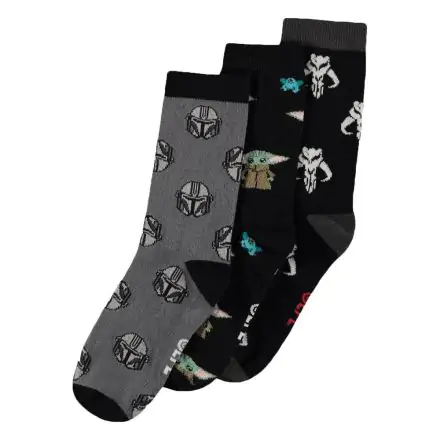 Star Wars: The Mandalorian Čarape 3-Pack Tri Ikone 39-42 fotografija proizvoda