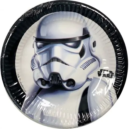 Star Wars Troopers Papirnati tanjuri 8 komada 19.5 cm fotografija proizvoda