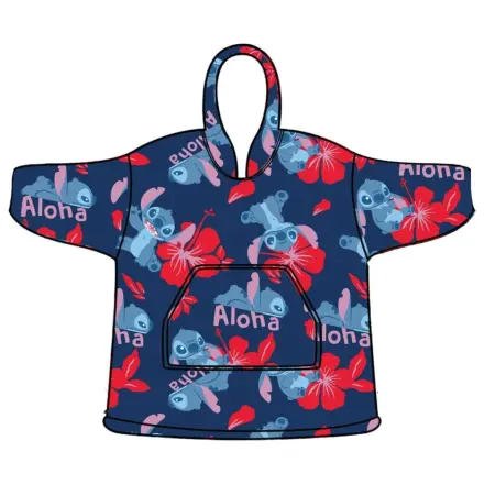 Stitch Aloha Adult nosiva plišana deka od flisa pončo fotografija proizvoda