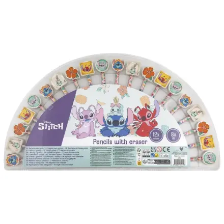 Stitch Aloha set olovaka u boji i grafitnih olovaka s gumicom na vrhu, 20 komada fotografija proizvoda