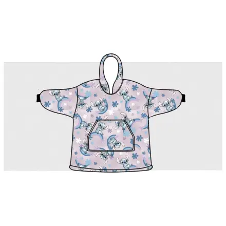 Stitch Dreamy Plush Fleece nosiva deka pončo za uzrast 7-14 fotografija proizvoda