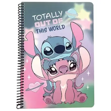 Stitch This World Cute B/5 Bilježnica na spirali s crtama 70 stranica fotografija proizvoda