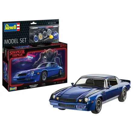 Stranger Things Model Kit Set 1/25 Chevy Camaro Z/28 (Aqua Color) 19 cm fotografija proizvoda
