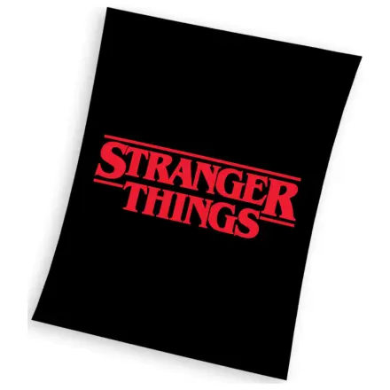 Stranger Things crna deka od flisa fotografija proizvoda