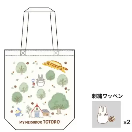 Studio Ghibli Tote Bag My Neighbor Totoro Totoro's Forest s našivkom termékfotója