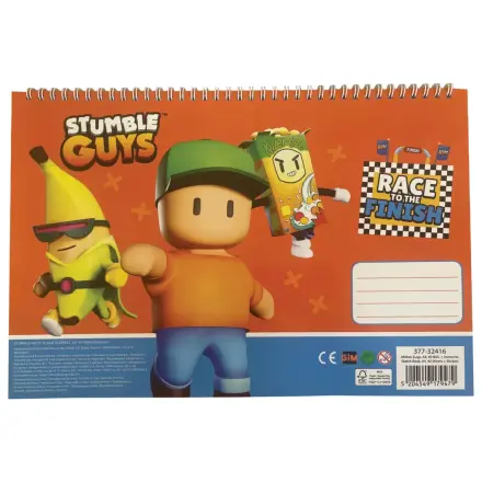 Stumble Guys Race A/4 spiralni blok za crtanje 40 listova sa naljepnicama fotografija proizvoda