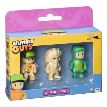 Stumble Guys: Wave 2 kolekcionarske figure u kutiji s prozorom od 3 figure Inside Out + Kiara + T-Rex Guy fotografija proizvoda