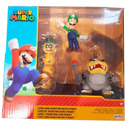 Super Mario Bros Luigi i Morton Koopa paket od 3 figure, 6 cm fotografija proizvoda
