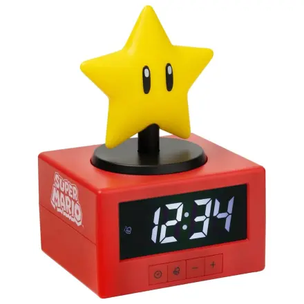 Super Mario Icon Budilica Super Star 15 cm fotografija proizvoda
