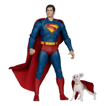 Superman (2025) DC Multiverse Deluxe akcijska figura Superman s Krypto the Super Dog 18 cm fotografija proizvoda