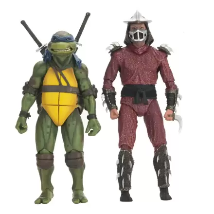 Teenage Mutant Ninja Turtles (1990 Movie) akcijska figura Roof Top Battle Shredder vs Leo 18 cm termékfotója