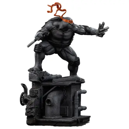Teenage Mutant Ninja Turtles Art Scale Kip 1/10 Michelangelo Black and White Variant 26 cm fotografija proizvoda