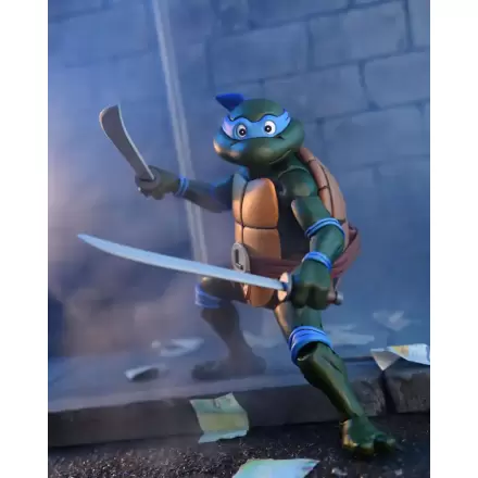 Teenage Mutant Ninja Turtles (Cartoon) akcijska figura Ultimate Leonardo VHS 18 cm termékfotója