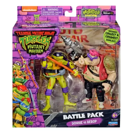 Teenage Mutant Ninja Turtles akcije figure Donatello vs. Bebop 11 cm fotografija proizvoda