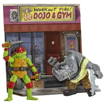 Teenage Mutant Ninja Turtles: Mutant Mayhem Battle Pack Akcijske figure Raphael vs. Rocksteady 11 cm fotografija proizvoda