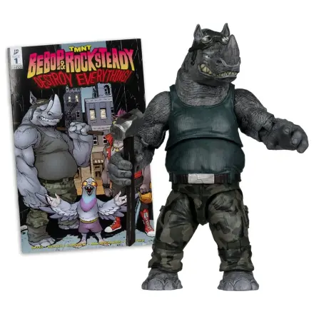 Teenage Mutant Ninja Turtles Page Punchers Akcijska figura Rocksteady 17 cm fotografija proizvoda