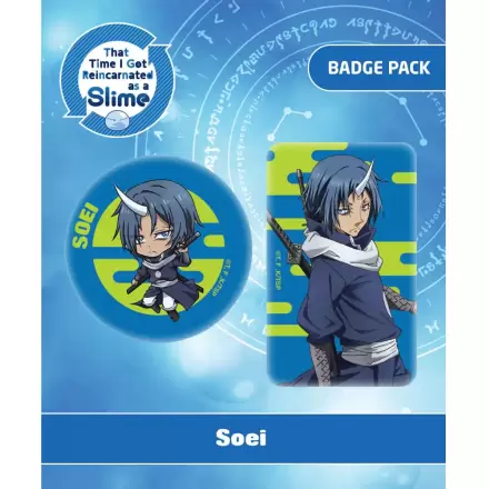That Time I Got Reincarnated as a Slime Pin Bedževi 2-Pack Soei fotografija proizvoda