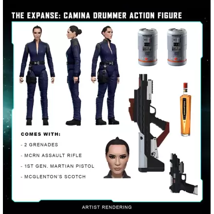 The Expanse Akcijska Figura Camina Drummer 20 cm fotografija proizvoda