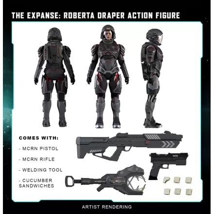 The Expanse akcijska figura Roberta Draper 20 cm termékfotója