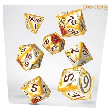 The Lord of the Rings Full Art Set od 7 kockica Ring-bearers (Whitefire Radiance) fotografija proizvoda
