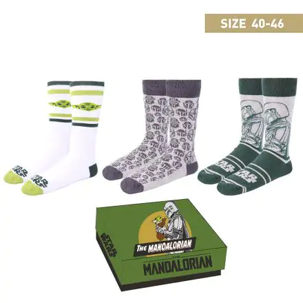 Star Wars: The Mandalorian Čarape 3-Pack Mandalorian 40-46 fotografija proizvoda