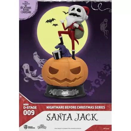 The Nightmare Before Christmas Mini Diorama Stage PVC Figura Santa Jack 10 cm fotografija proizvoda