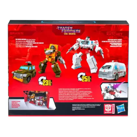 The Transformers: The Movie Studio Series Deluxe Class akcijska figura 2-Pack Brawn & Autobot Ratchet 11 cm termékfotója