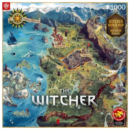 The Witcher Puzzle The Northern Realms Map (1000 komada) fotografija proizvoda