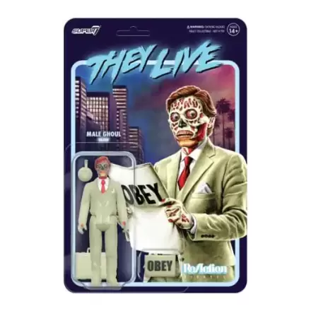 They Live ReAction akcijska figura val 02 muški Ghoul (sjajni) 10 cm termékfotója