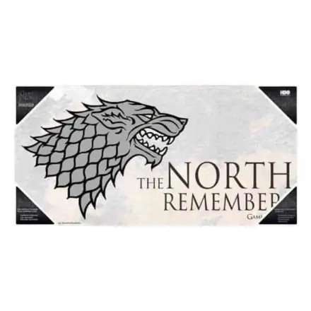 Game of Thrones The North Remember stakleni poster fotografija proizvoda