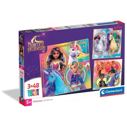 Unicorn Academy Riders 3x48-dijelna slagalica fotografija proizvoda