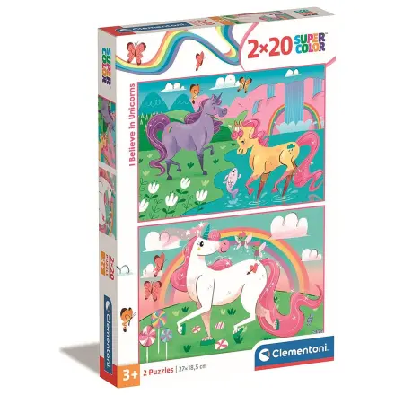 Unicorn Believe 2x20-dijelna slagalica fotografija proizvoda