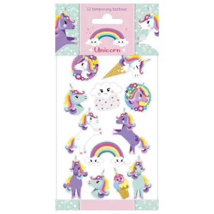 Unicorn Rainbow Tattoo 12-dijelni fotografija proizvoda