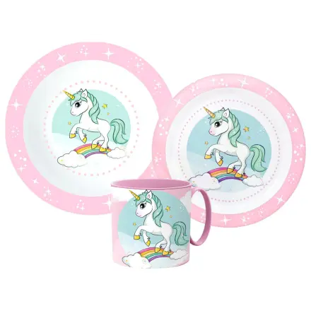 Unicorn Range Set posuđa za večeru, Micro Plastic set s šalicom fotografija proizvoda