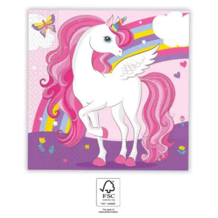 Unicorn salvete paket od 20 komada 33x33 cm FSC fotografija proizvoda
