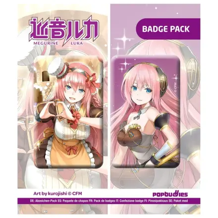 Vocaloid gumb pakiranje od 2 komada Megurine Luka (Umjetnost: kurojish) fotografija proizvoda