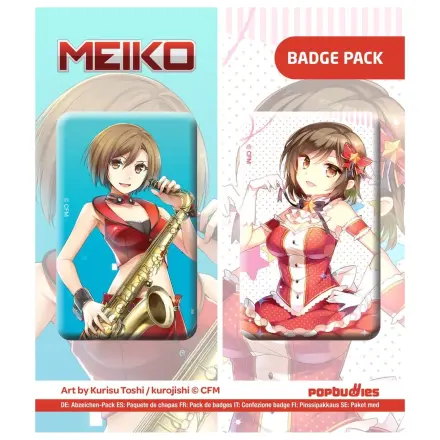 Vocaloid gumb pakiranje od 2 komada Meiko (Art by Kurisu Toshi / kurojishi) fotografija proizvoda