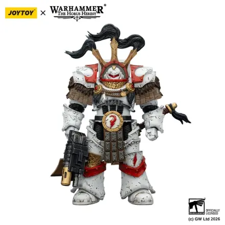 Warhammer 40,000 Akcijska figura White Scars Legion Praetor u Cataphractii Terminator Oklopu s Cyber Hawkom, Chogorian mačem i combi-melta oružjem 14 cm fotografija proizvoda
