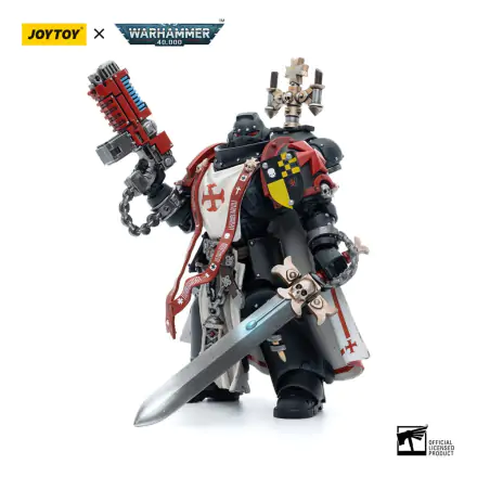 Warhammer 40k akcijska figura 1/18 Black Templars Sword Brethren Brother Lombast 12 cm fotografija proizvoda