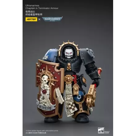 Warhammer 40k akcijska figura 1/18 Ultramarines Chaplain u Terminator oklopu 12 cm termékfotója