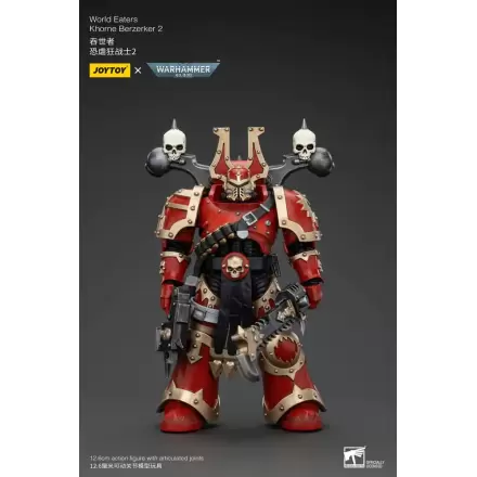 Warhammer 40k akcijska figura 1/18 World Eaters Khorne Berzerker 2 13 cm termékfotója