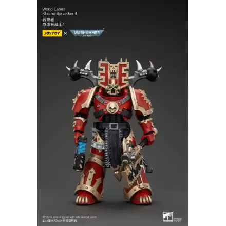 Warhammer 40k akcijska figura 1/18 World Eaters Khorne Berzerker 4 13 cm termékfotója