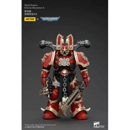 Warhammer 40k akcijska figura 1/18 World Eaters Khorne Berzerker 6 13 cm termékfotója