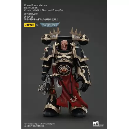 Warhammer 40k akcijska figura Chaos Space Marines Black Legion Chosen s Bolt pištoljem i Power šakom 20 cm termékfotója