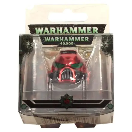 Warhammer 40K metalni privjesak za ključeve Space Marine MKVII Helmet Blood Angels termékfotója