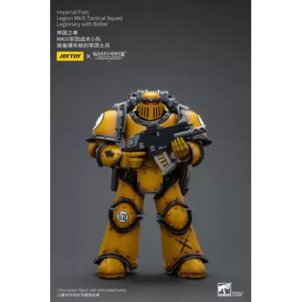 Warhammer The Horus Heresy akcijska figura 1/18 Imperial Fists Legion MkIII Tactical Squad Legionary s Bolterom 12 cm termékfotója